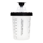 Paint Spray Gun Cup Set: 1 Outer, 1 Collar, 50 Inner/50 Lids/20 Stoppers for System