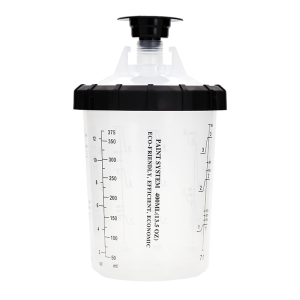 Paint Spray Gun Cup Set: 1 Outer, 1 Collar, 50 Inner/50 Lids/20 Stoppers for System