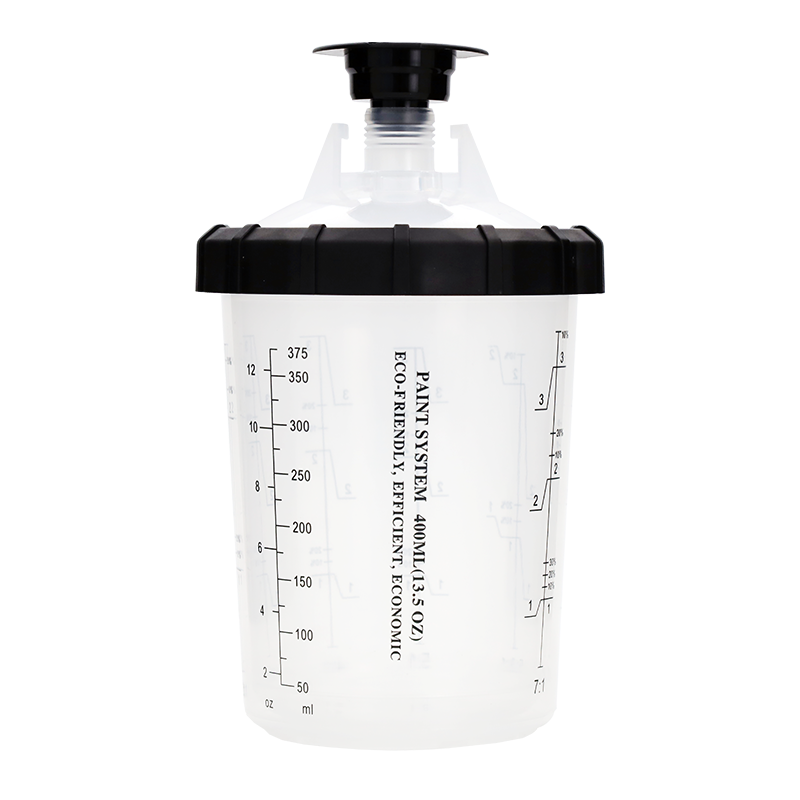 Paint Spray Gun Cup Set: 1 Outer, 1 Collar, 50 Inner/50 Lids/20 Stoppers for System