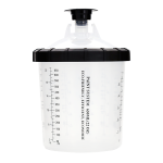 Paint Spray Gun Cup Set: 1 Outer, 1 Collar, 50 Inner/50 Lids/20 Stoppers for System