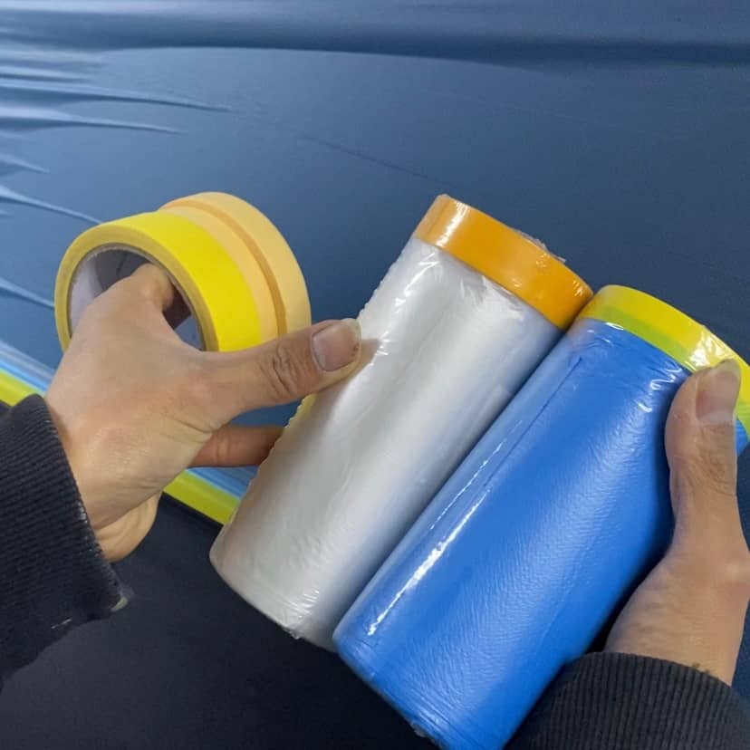 Cheerlyh(Songcheng) eco-friendly pre-taped masking film and automotive masking tape for professional auto refinishing, reducing waste and low emission